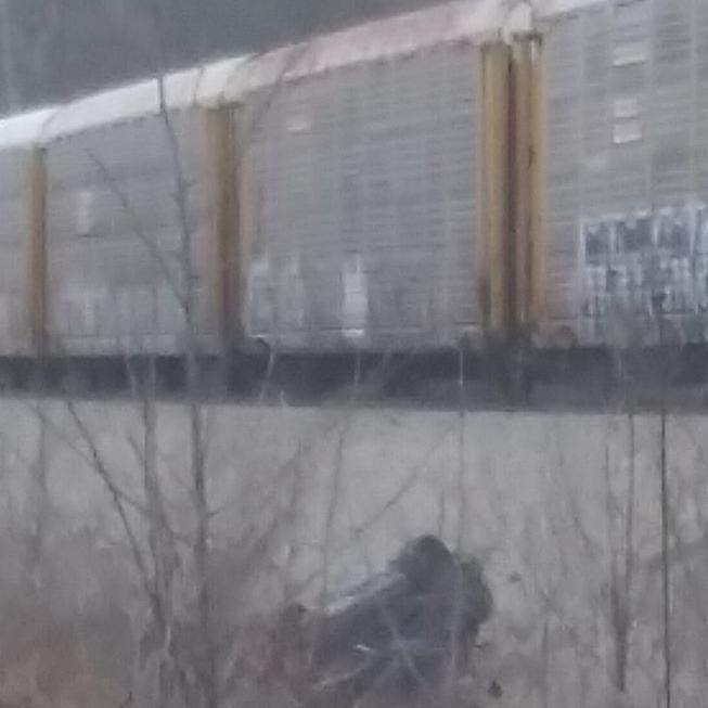 Emergency crews respond after train strikes vehicle in Austin, Indiana